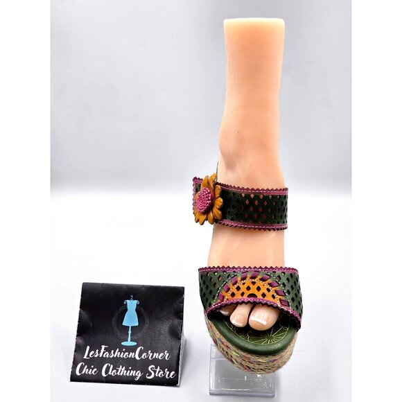 Spring Step L'ARTISTE Women Virgie Floral Platform Sandals Size 10.5 2229 - Picture 14 of 16